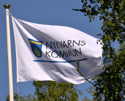 Nykvarns kommunflagga